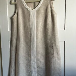Classic linen shift dress